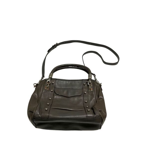Rebecca Minkoff Leather Shoulder Bag, grey with Silver hardware. Heavy! - Picture 4 of 16